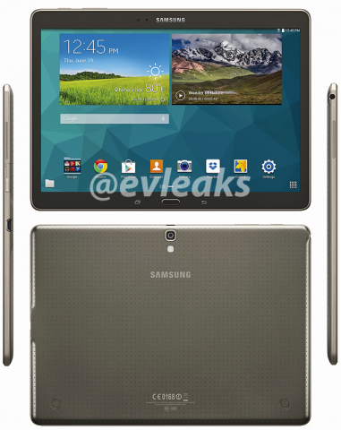 Samsung Galaxy Tab S 10.5 появился на рендерах Samsung Galaxy Tab S 10.5 появился на рендерах