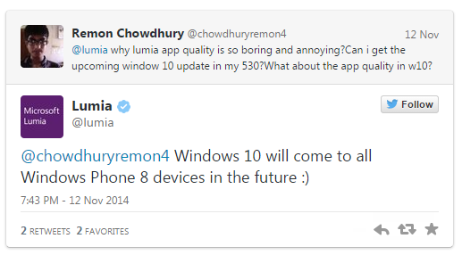 Все Lumia с Windows Phone 8 получат Windows 10 Все Lumia с Windows Phone 8 получат Windows 10
