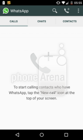 В WhatsApp для Android появилась возможность совершать звонки