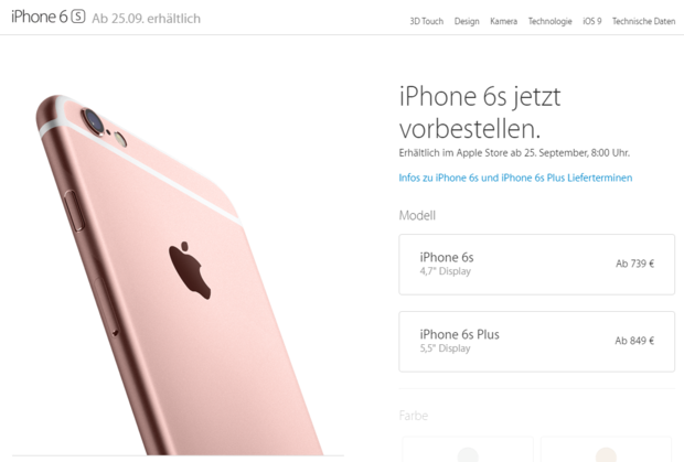 Перекупщики привезут iPhone 6s в Беларусь уже 25 сентября