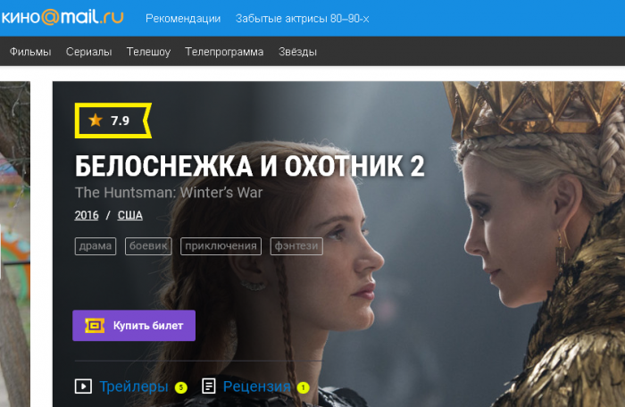 Mail.Ru Group создал конкурента «Кинопоиску» Mail.Ru Group создал конкурента «Кинопоиску»