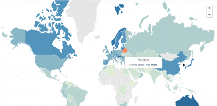 Названы страны с самым быстрым мобильным интернетом