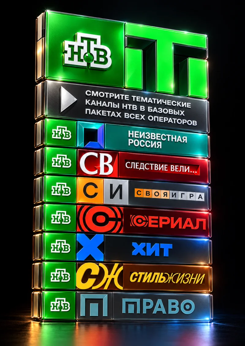НТВ расширяет линейку тематических каналов